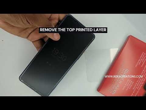 Step by Step Guide for Installing Hydrogel Screen Protector on Mobile Phone