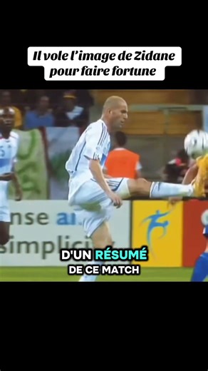 Il vole l’image de Zidane pour faire fortune 🤯 #football #zidane #business #argent