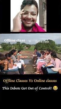 😂 This Debate Got Out of Control! 😂 | Offline Classes Vs Online classes Debate #funnydebates
