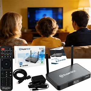 2026 SuperBox S7PRO Latest Fully Loaded, 4GB RAM 32GB ROM, Super Box S7Max TV Box with Voice Remote, Time Shift, Parental Controls