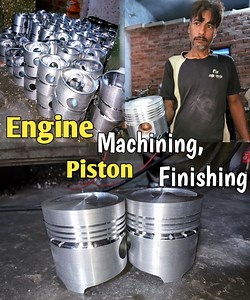957K views · 9.3K reactions | Engine Piston Machining | How Engine Piston Are Made | Local Factory Automatic machining | Pakistani truck | Facebook