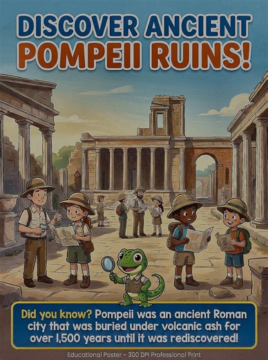 Ancient Pompeii Ruins Educational Poster (digital Download). - Etsy