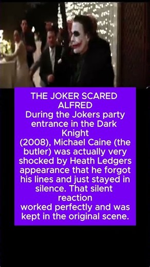 Heath Ledger’s Joker Scared Alfred So Badly… Michael Caine Forgot His Lines#shorts