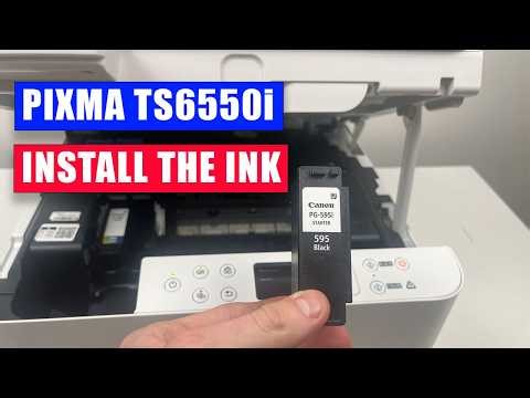 How to Install Ink Cartridges in Canon Pixma TS6550i Printer