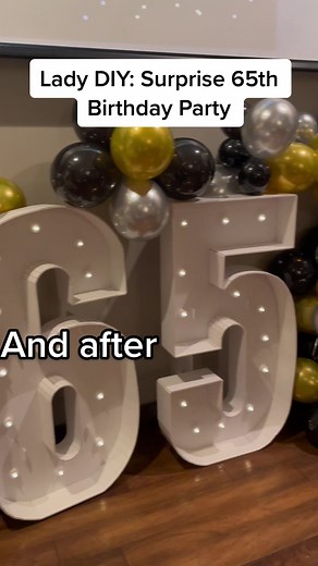 DIY Surprise 65th Birthday Party Ideas for Mom