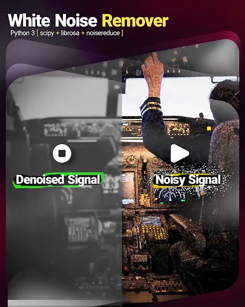 as part of my learning journey in Python 🐍 I just built an audio denoising app that helps clean speech recordings ✨ by reducing background noise, enhancing voice clarity, and showing before/after… | Ali Soheili