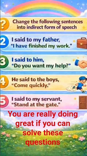 Can You Solve These 5 Reported Speech Questions? 🎯 | Grammar Test