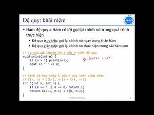 Thuật toán ứng dụng K60 - Đệ quy 1