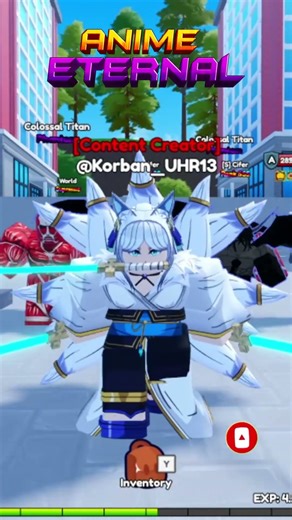 NEW CODE REDEEM ANIME ETERNAL UPDATE 19 PART 2 #shorts #animeeternal #kiochannels #roblox