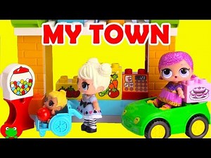 LOL Surprise Dolls Glitter My Town Lego Duplo Build