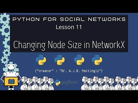 Python for Social Networks (11: Changing Node Size in Networkx)