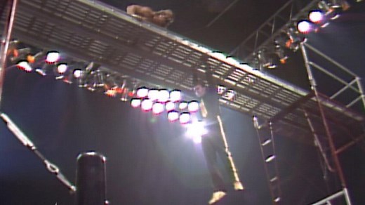 Jim Cornette falls from the scaffold: WCW Starrcade 1986