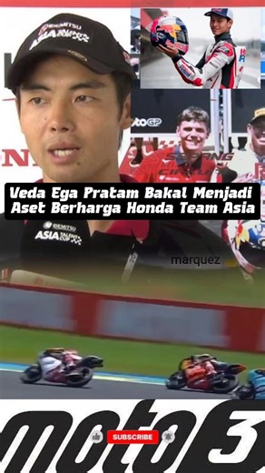 Veda menuai pujian & apresiasi dari manager honda team asia #motogp2026 #moto3 #shortvideo