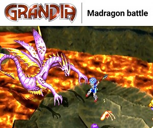 Battling Madragon 🐲🌋 - Grandia (PS1) | FantasyAnime