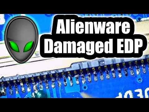 Dell Alienware Ripped EDP LCD connector soldering and repair - Very common.