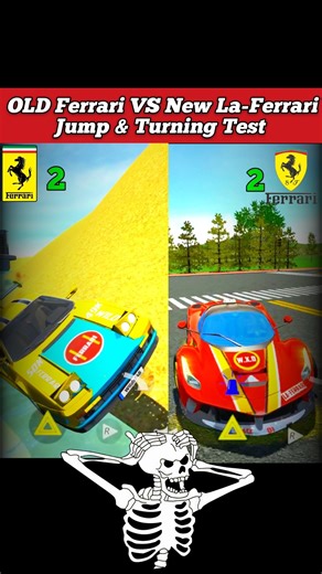OLD🆚New Ferrari Test💀Car Simulator 2 #mixtape #ferrari #shorts #carsimulator #trollface #bmw #car