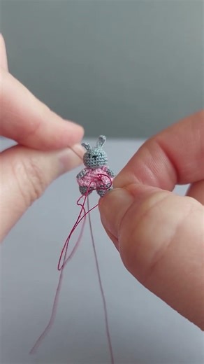 Rabbit, micro crochet #microcrochet
