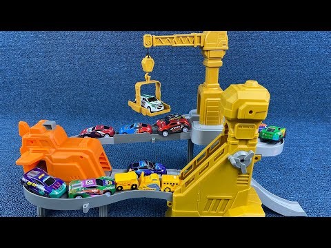 10 Min Satisfying Crane + Infinite Loop Slide Toy Unboxing & ASMR Build No Talking Review