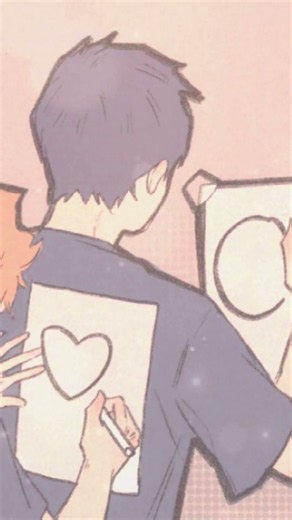 背中で何描いてるか、ちゃんと伝わってる…？笑 #排球少年 #haikyuu #ハイキュー