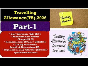 Travelling Allowance(TA),2026: PART-1