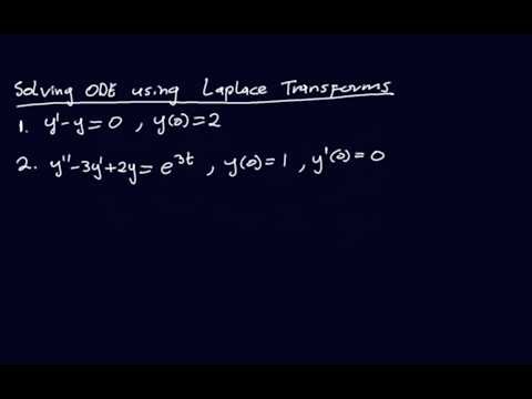 Solving ODE using Laplace Transforms