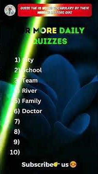 Guess the word and subscribe my chanel #challenge #quiz