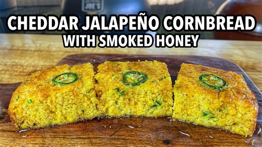 How to Make Cheddar Jalapeno Cornbread with Smoked Honey