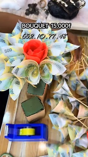 17 reactions | #bouquetdargentdouala #bouquettutorial #foryoupage #foryoupage #foryoupage | KB Surprise | Facebook