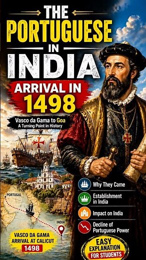 Arrival of the Portuguese in India (1498)Causes, Events, Impact, and Decline #southasiastudies #east