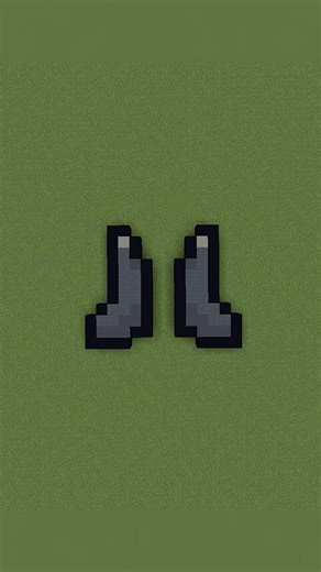 How to build a Netherite Boots pixel art in Minecraft 1.21.11