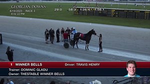 🥇 Maiden victory for WINNER BELLS tonight at Georgian Downs winning by open lengths in 1:56.1 with Travis Henry driving for trainer Dominic Gladu. Congrats to Bell’s owners and care team 🎀 #ownalittleloveitalot | The Stable