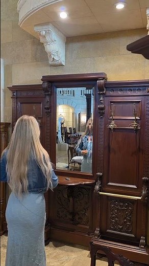 1900s Renaissance Revival Hall Stand | Antique Entryway Furniture