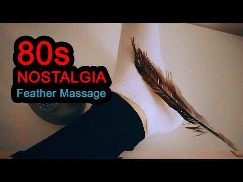 80s Nostalgia ASMR 📼 Feather Tickling Massage✨ for Deep Sleep (Retro Vibes)