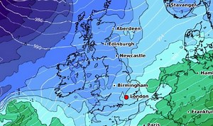 Drone footage of snow in Scotland