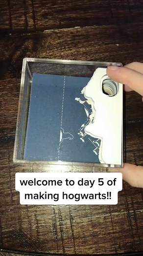 making hogwarts on TikTok