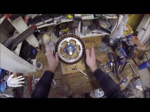 DIY Project #3: LG Washing Machine motor, stator assembly and open voltage test