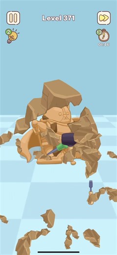 Satistory Tidy Up Level 371 – Stone Sculpture Reveal (3 Stars)