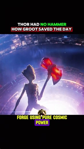 Thor Had NO Hammer?! How Groot Saved the Day with Stormbreaker #avengers #series #edit