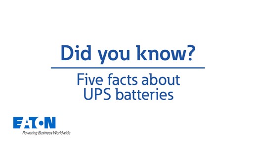 5 interesting facts about UPS batteries - Eaton videos