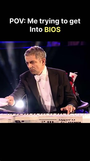 That delete key 😂😂#pcbuild #gamingmemes #newyoutuber #mrbean #memes #funny #BIOS #windows