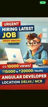 #Latest #angular Developer #Jobs for Fresher | 1 Year Experience | #Urgent Hiring