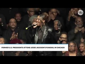 'We Shall Overcome' sung at Jesse Jackson's Chicago memorial service by Le'Andria Johnson, choir