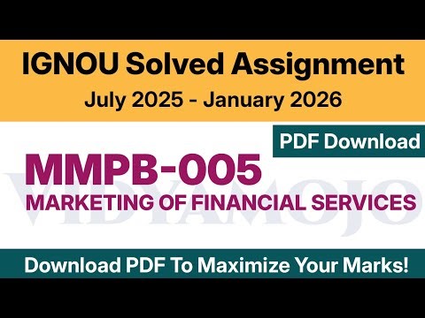 IGNOU MMPB 005 Solved Assignment 2025-26 PDF Download | IGNOU MBA