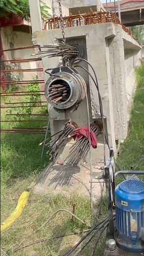 Post tensioning in concrete girders #PostTensioning