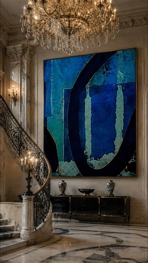 One Abstract. Three Dream Italian Interiors. #interiordesign #homedecor #design #contemporaryart