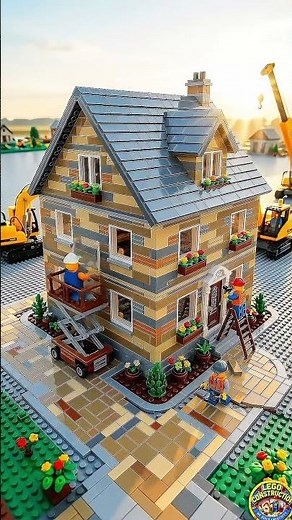 Building a LEGO House from Scratch Satisfying Cinematic Construction 🧱🔥