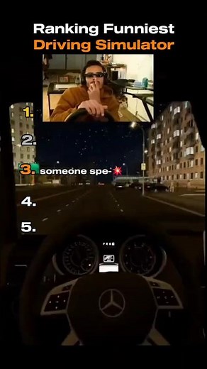 Ranking the funniest driving simulator moments last one is crazy 😂 #shorts