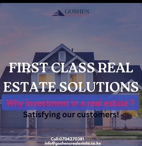 22 reactions · 4 comments | Call us for all your real estate problems. 0704270381 | Goshen Real Estate | Facebook