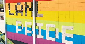 Post-It note art installation supports LGBTQ+ employees