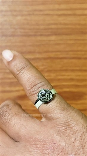 DIY Homemade ring😍🥰/how to makeringsat home/easy ring making/homemade rings using aluminium cap
